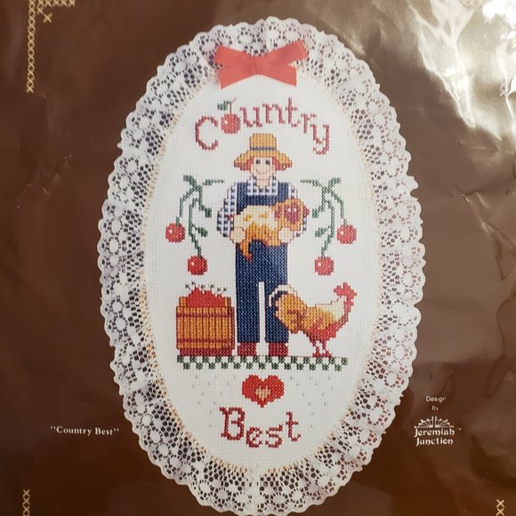 Paragon Needlecraft Country Best Counted Cross Stitch Kit Hobby 2051 Wood Hoop - Picture 2 of 6